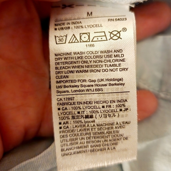 GAP Chambray Denim Light Blue Romper Women's Medium M Halter Neck Sleeveless - Picture 7 of 7